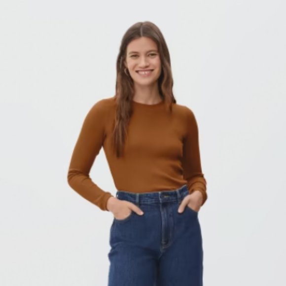 Everlane Tops - NWOT Everlane The Organic Cotton Waffle Tee Size M